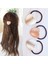 Gümüş Tarzı Oval Kore Kızları Saç Aksesuarları Kadın Metal Kalp Elastik Saç Tokaları Bantları Saç Lastiği Saç Bandı Scrunchie Scrunchy Mujer (Yurt Dışından) 2