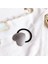 Gümüş Tarzı Oval Kore Kızları Saç Aksesuarları Kadın Metal Kalp Elastik Saç Tokaları Bantları Saç Lastiği Saç Bandı Scrunchie Scrunchy Mujer (Yurt Dışından) 3