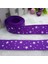 Mor Tarzı Yeni 5 Metre 1'' Yıldız Baskılı Grosgrain Kurdele Saç Kurdelesi Kendin Yap - E-Ticaret (Yurt Dışından) 1