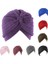 Kahverengi Tarzı 1 Parça Moda Unisex Parıltılı Hint Stil Turban Başlık Şapka Kep Cloche Saç Kapağı (Yurt Dışından) 3