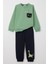 Erkek Çocuk Eşofman Takım Sevimli Dinozor Baskılı 1-4 Yaş, Mint Yeşili 1