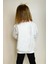Kız Çocuk Sweatshirt Tavşan Nakışlı Düğmeli 2-6 Yaş, Ekru 3