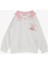 Kız Çocuk Sweatshirt Tavşan Nakışlı Düğmeli 2-6 Yaş, Ekru 5