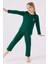Kız Çocuk Koyu Yeşil Pijama Takımı 1