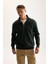 3 İplik Pamuklu Şardonlu İçi Polarlı Comfort Regular Fit Rahat Kalıp Dik Yaka Fermuarlı Kalın Sweatshirt D9067AXNS 3