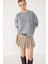 Bisiklet Yaka Basic Asit Yıkamalı Sweatshirt 1