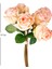 Tekno Trust Yapay Çiçek Gül 6'lı Demet Pembe-Sarı 37 Cm. 4