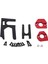Arrma 1/7 Mojave Infractıon 1/8 Kraton Outcast Typhon Exb 6s Metal Merkezi Diferansiyel Dağı + Motor Montajı Kırmızı + Siyah (Yurt Dışından) 2