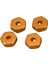 Alüminyum Alaşımlı 12MM Birleştirici Tekerlek Hub Hex Adaptörü Yükseltmeler Wltoys 144001 1/14 Rc Araba Yedek Parçaları, Sarı (Yurt Dışından) 2