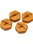 Alüminyum Alaşımlı 12MM Birleştirici Tekerlek Hub Hex Adaptörü Yükseltmeler Wltoys 144001 1/14 Rc Araba Yedek Parçaları, Sarı (Yurt Dışından) 3