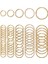 30 mm Bronz Stil 5 Adet Metal Defter Halkası Altın Binder Menteşeli Halka Okul Gezgin Yaprak Açma Dairesi Hoops Scrapbook Albüm Ofis Bağlama Halkası (Yurt Dışından) 1