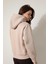 Bej Önü ve Kapüşonu Dal Nakışlı Kapüşonlu Sweatshirt - 2429 4