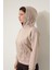 Bej Önü ve Kapüşonu Dal Nakışlı Kapüşonlu Sweatshirt - 2429 5