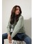 Yeşil Sırtı ve Kapüşonu Gül Dalı Nakışlı Kapüşonlu Sweatshirt - 2430 3