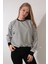 Siyah Çizgili Bisiklet Yaka Selanik Sweatshirt - 2433 2