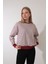 Bordo Çizgili Bisiklet Yaka Selanik Sweatshirt - 2433 3