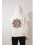 Ekru Sırtı Etnik Nakış Işlemeli Bisiklet Yaka Sweatshirt - 2435 1