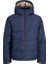 Jack&jones 24K Puffer 12239001 Kapüşonlu Lacivert Erkek Şişme Mont 1