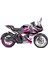 Bajaj RS200 Rr Model Tasarım Motosiklet Sticker Etiket Modeli Pembe - Siyah 1