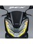 Honda Pcx Ön Far Kaşı Tasarımı Şeffaf Sticker Sarı 1