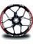 Cfmoto 250SR Jant Sticker Iç & Dış Takım Etiket Modeli Kırmızı - Beyaz 1
