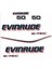 Evinrude 50 Hp Tekne Sticker Etiket Modeli 1