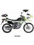 Kawasaki Klx 250 Monster Tasarım Motosiklet Sticker Etiket Kaplama Modeli White 1