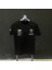 Sponsor Markalı Siyah T-Shirt 1