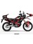 Honda CRF250 Rally "extreme Red" Tasarım Motosiklet Sticker Etiket Kaplama Modeli 1