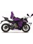 Cfmoto 250SR Mor Joker Model Parçalı Motosıklet Kaplama Stıcker Etıket Modelı 1