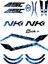 Cf Moto NK250 Blue Triangle Tam Takım Model Sticker Modeli 2