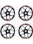 Kırmızı Cfmoto 450NK Motosiklet Jant Sticker Etiket Modeli Iç & Dış Takım 2