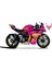 Cfmoto 450SR Mcqueen Pembe Sticker Parçalı Motosiklet Kaplama Etiket Modeli 1