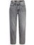 Kadın 80's Mom Jeans Gri Yüksek Bel Pantolon - A9385-0004 4