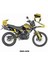 Mondial X-Treme "two Two Yellow" Tasarım Motosiklet Sticker Etiket Modeli 1