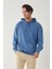 Kapüşonlu Yıkamalı Basic 3iplik Şardonsuz Sweatshirt Hoodie 5