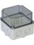 110X110X100 Ter.plas. Buat Seffaf Derin Kapak Gri - 40201207 1