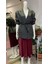 Butik Kadın, Beli Lastikli, Yüksek Bel, Verev Kesim Midi Saten Etek 2