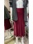 Butik Kadın, Beli Lastikli, Yüksek Bel, Verev Kesim Midi Saten Etek 5