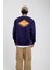 Lacivert Horizons Baskılı Sweatshirt 3