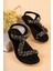 Isabel Anatomik Fashion Taşlı Günlük Çocuk Sandalet 1