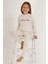 Kız Çocuk Krem Pijama Takım 50285867-VR071 2