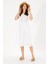 Kadın Beyaz Elbise (Dokuma) 50262477-VR013 1