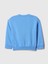 Erkek Bebek Mavi Peanuts Grafikli Fleece Sweatshirt 3
