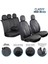 ford Fusion Uyumlu Full Deri Oto Koltuk Kılıfı Ön Arka Set Classy Model Siyah Beyaz Sc 2
