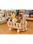 Montessori Ahşap Oyuncak Kutusu | Tekerlekli Dekoratif Ahşap Kolay Taşınabilir Oyuncak Kutusu 3