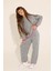 Kız Çocuk Gri Melanj Pantolon (Triko) 50277091-VR086 2