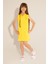 Kız Çocuk Sarı Örme Elbise 50289282-VR044 2