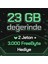 2 Jeton + 3.000 FreeByte 1