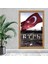 Türk Bayrarağı Tablo, Çerçeveli Cam Tablo 20X30 cm 2